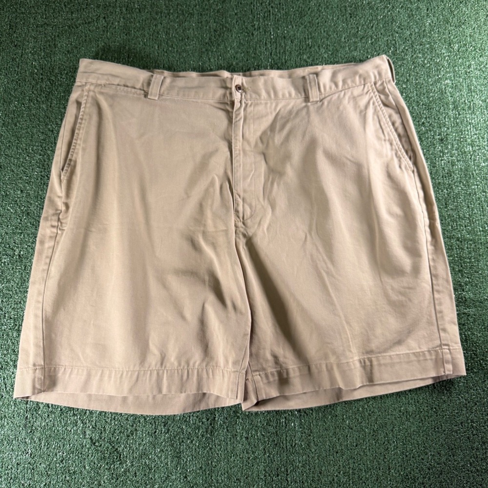 Polo Ralph Lauren Andrew Shorts Mens 42 Khaki Good Cotton‎ Chino Twill Classic